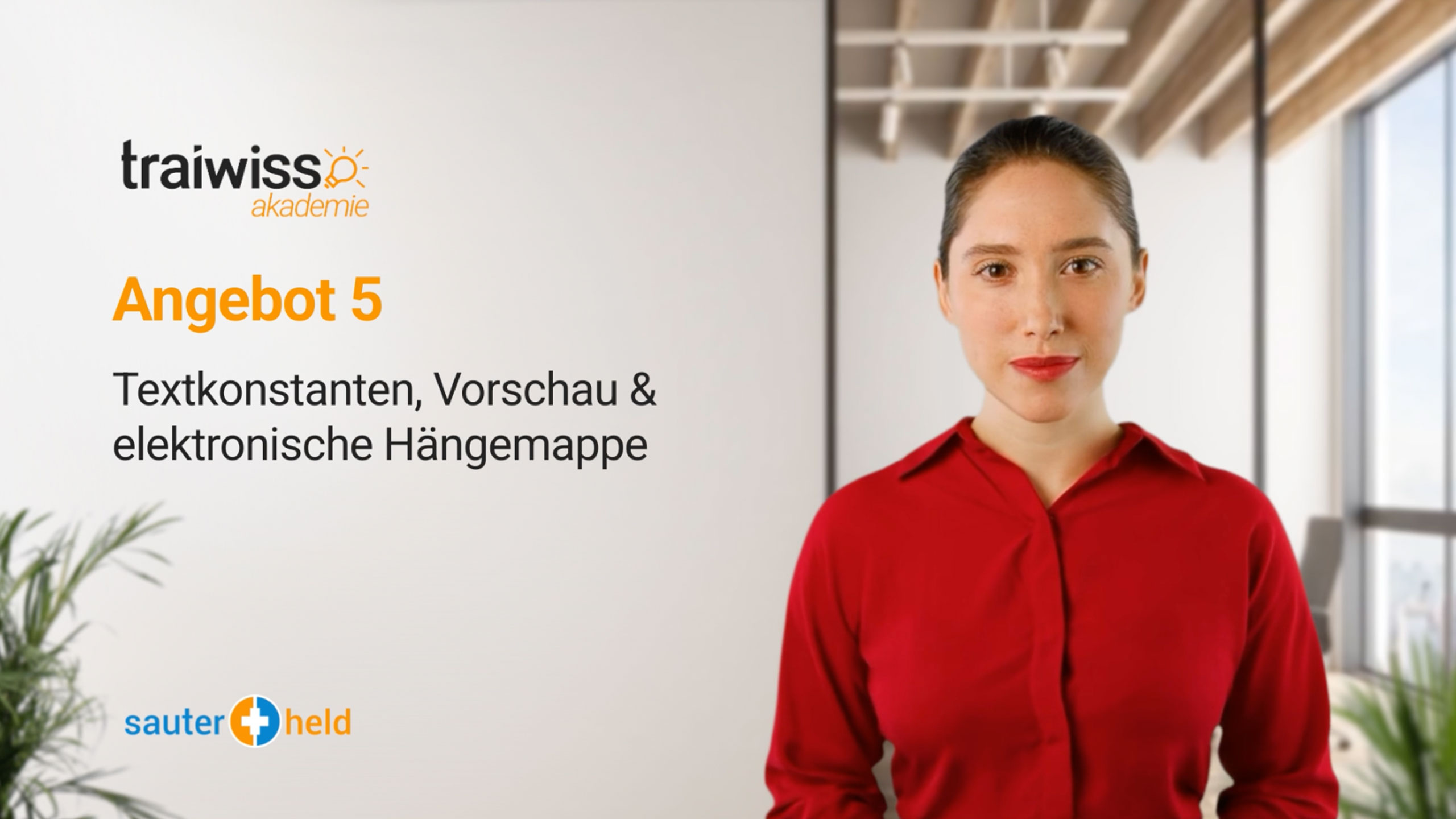 Angebot 5: Textkonstanten, Vorschau und elektronische Hängemappe