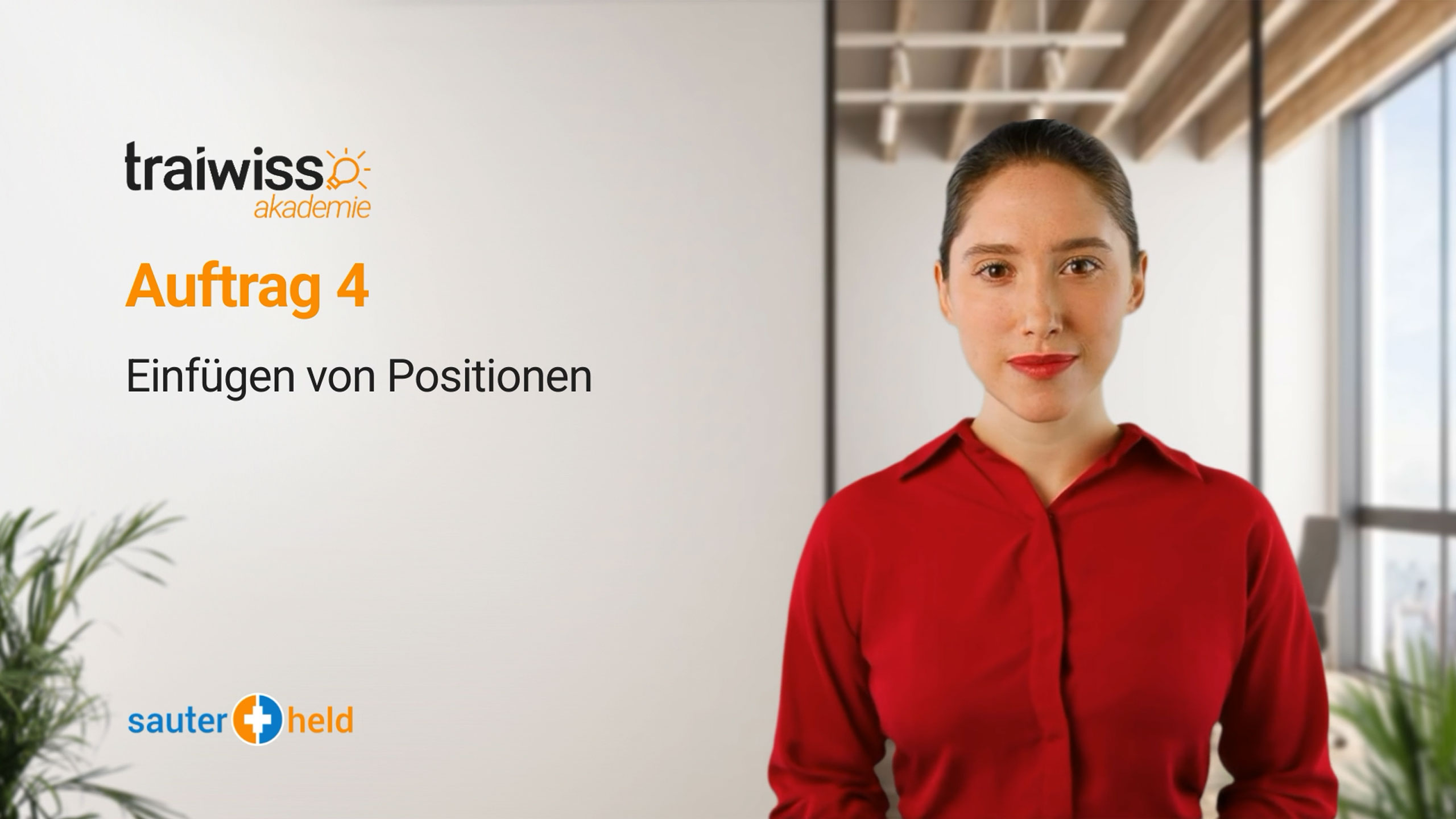 Auftrag 4: Einfügen von Positionen