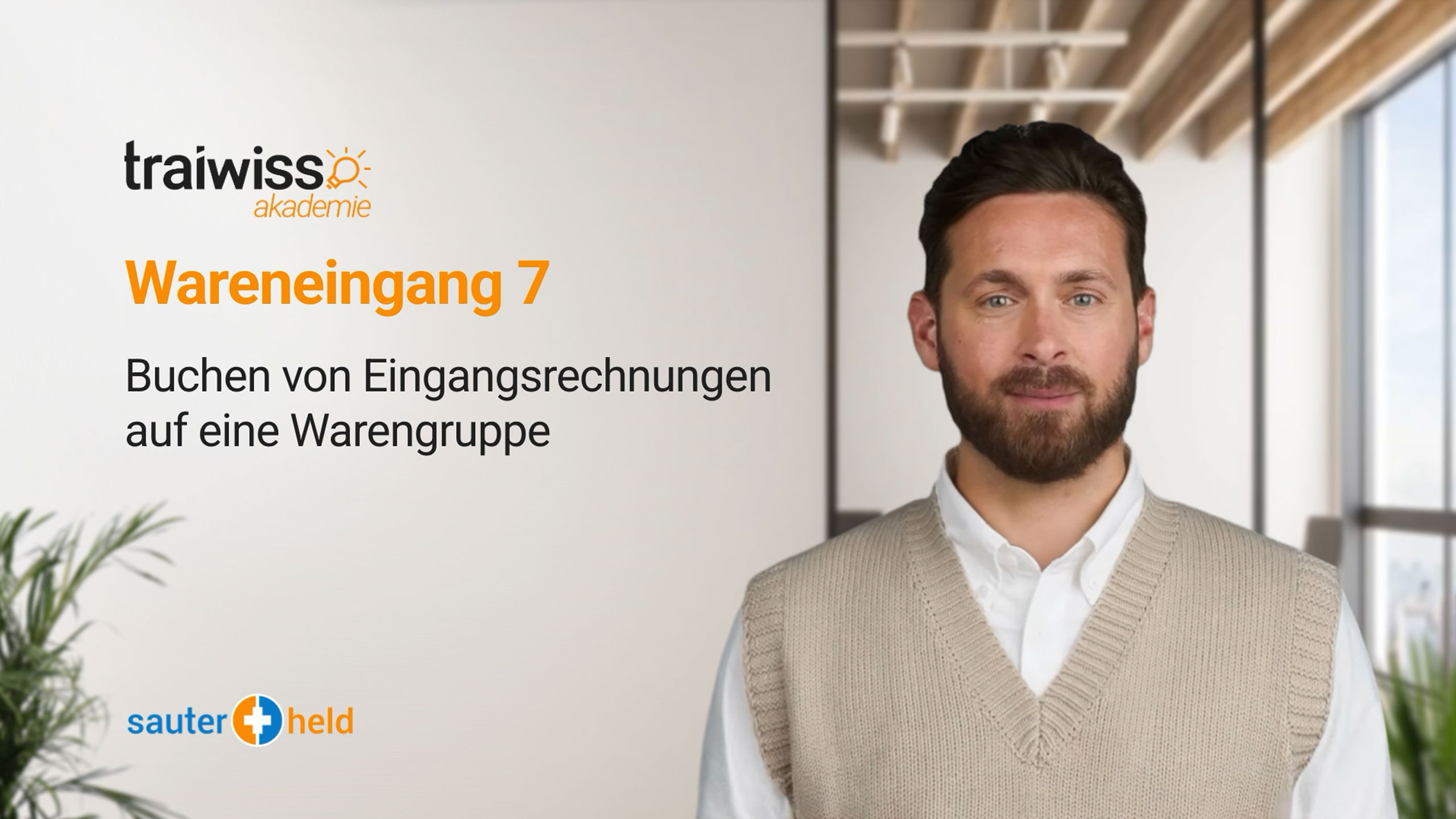 Wareneingang 7: Buchen v. Eingangsrechnungen auf eine Warengruppe