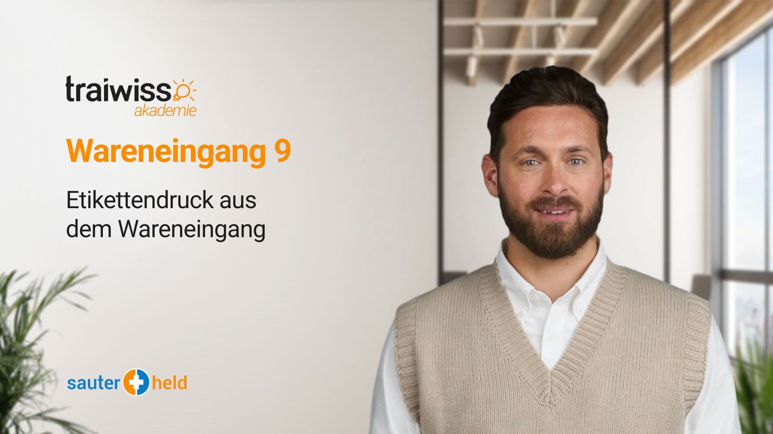 Wareneingang 9: Etikettendruck aus dem Wareneingang