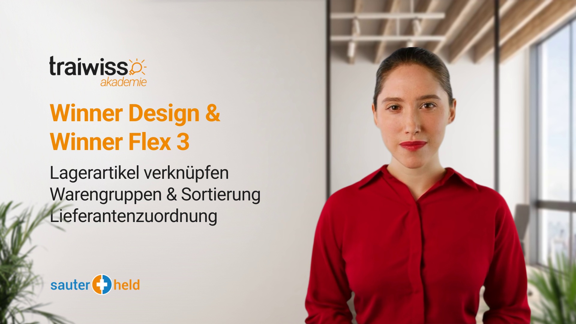 Winner Design und Winner Flex 3: Lagerartikel verknüpfen, Warengruppen & Sortierung, Lieferantenzuordnung